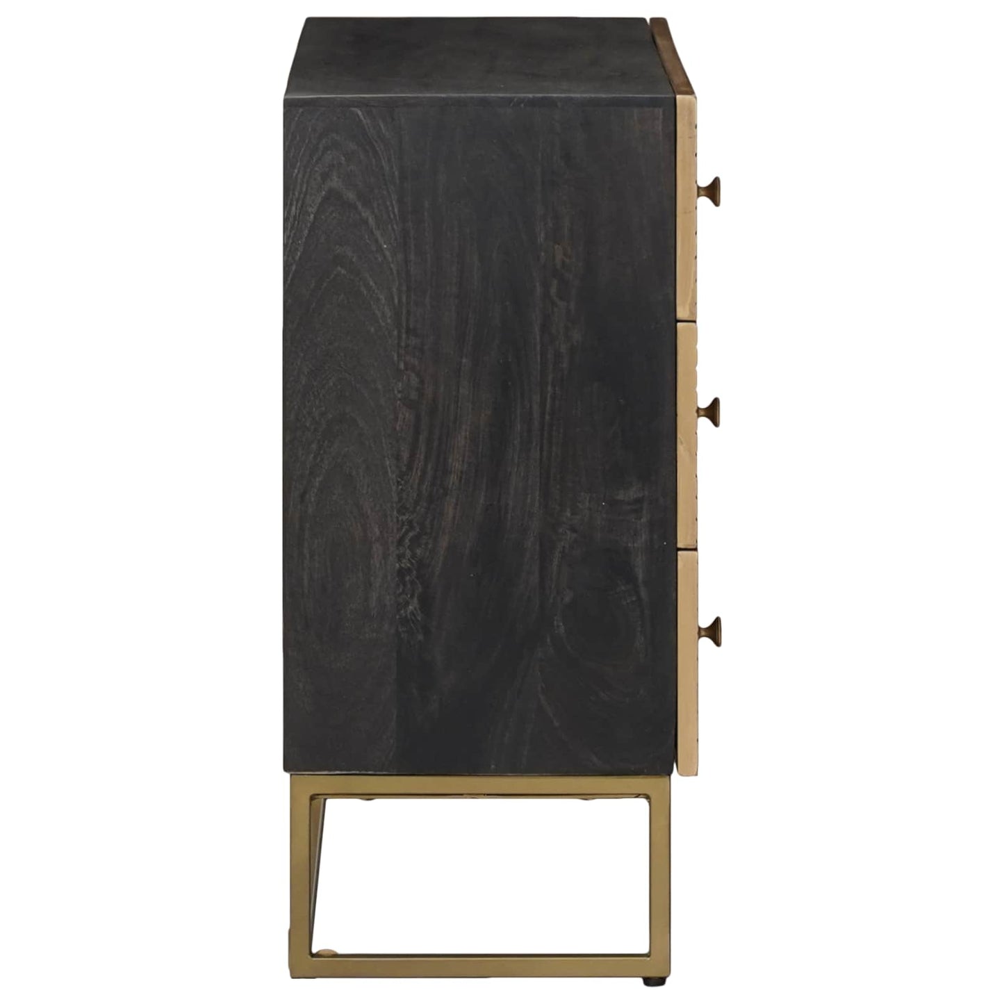 Skuffeskap med skuff Messing 75 x 30 x 65 cm