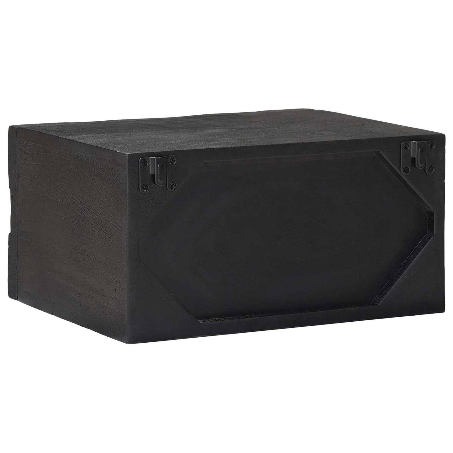 Håndlaget sengeskap Svart 40 x 30 x 20 cm Massiv mango tre