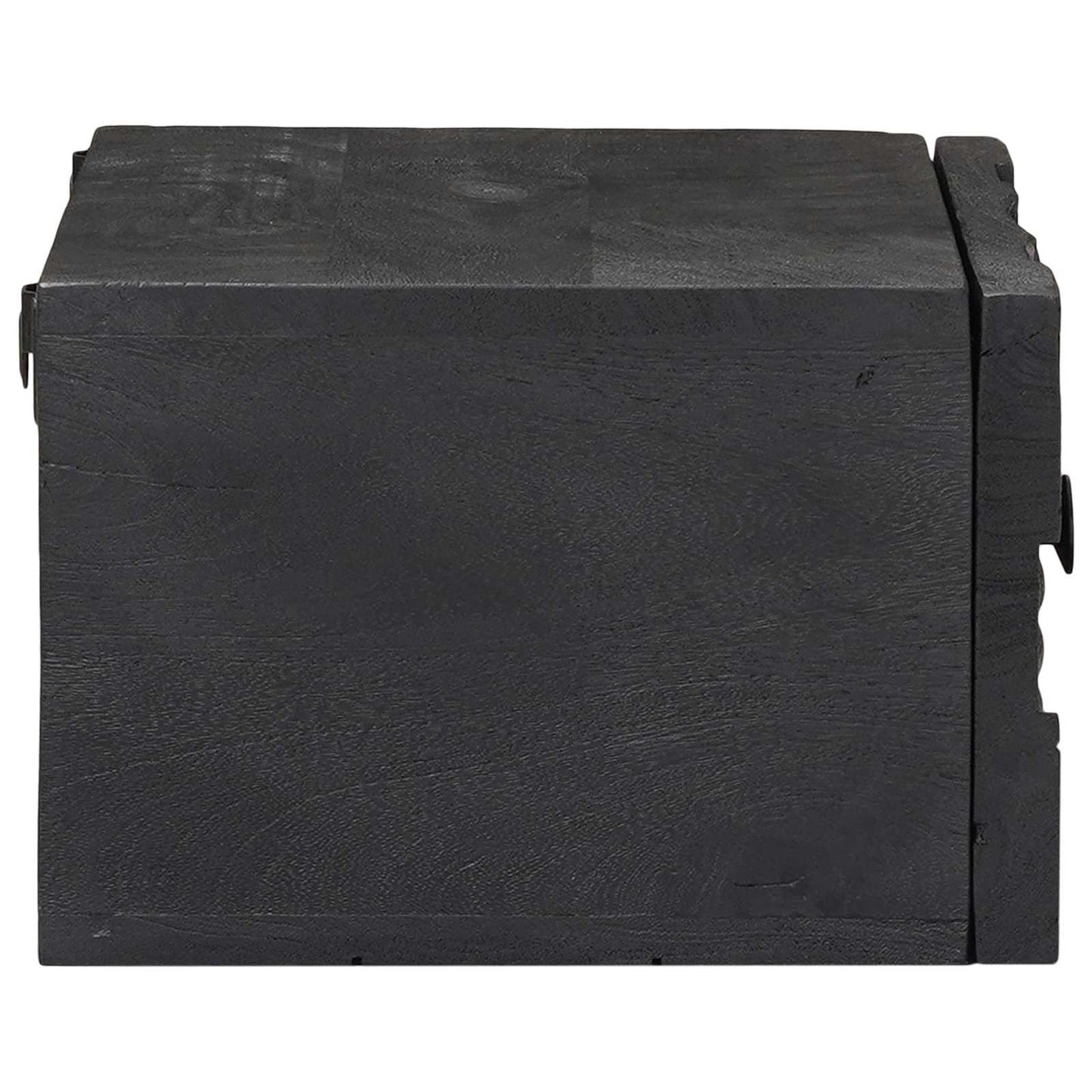 Håndlaget sengeskap Svart 40 x 30 x 20 cm Massiv mango tre