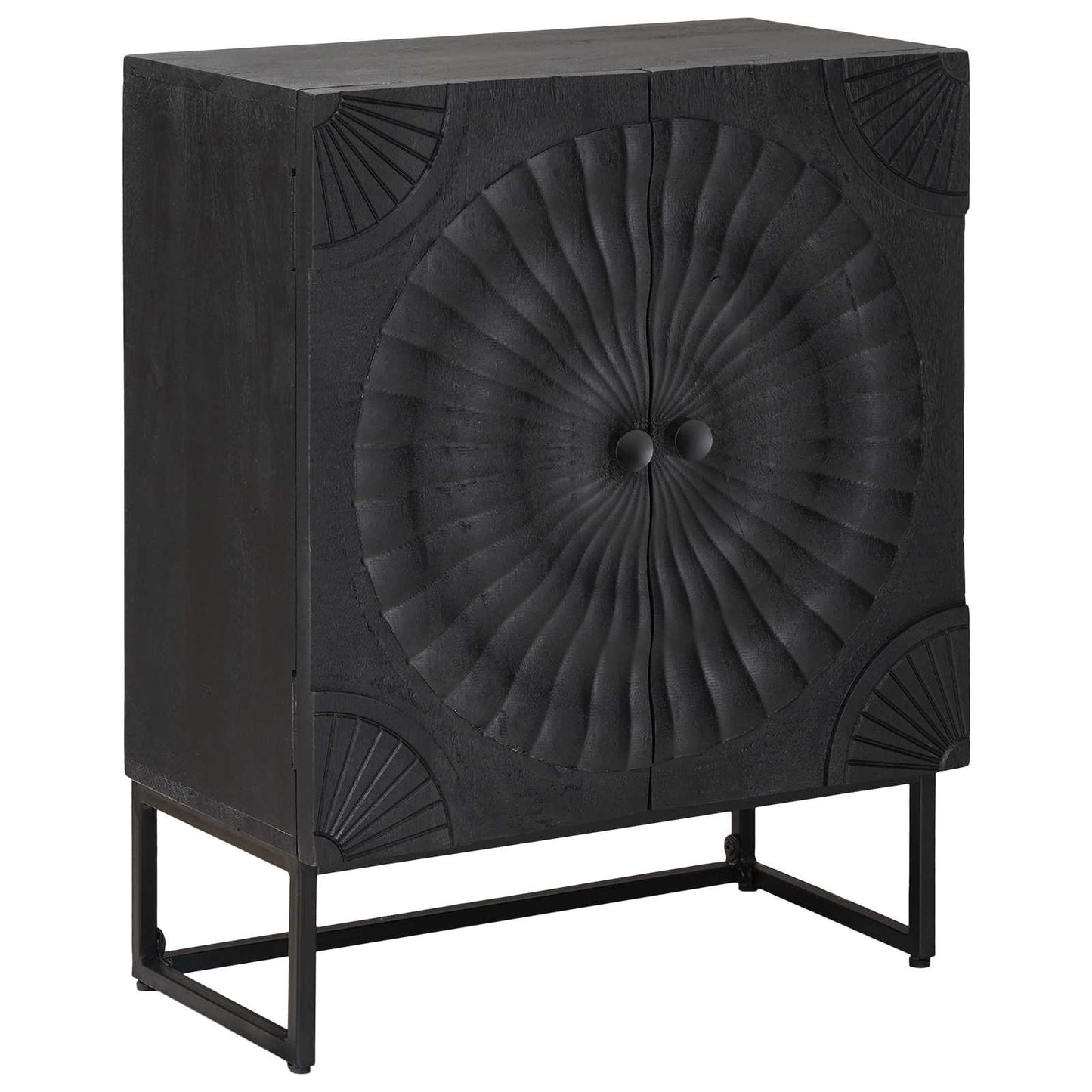 Serviesskap Svart 55 x 30 x 70 cm