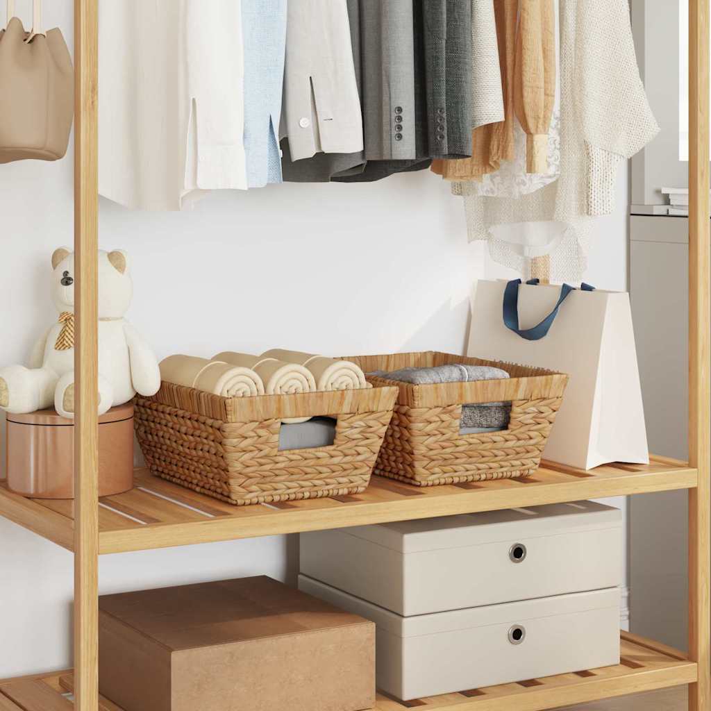 Oppbevaringskurver 2 pcs Naturlig 38 x 28 x 15 cm Vannhyasint