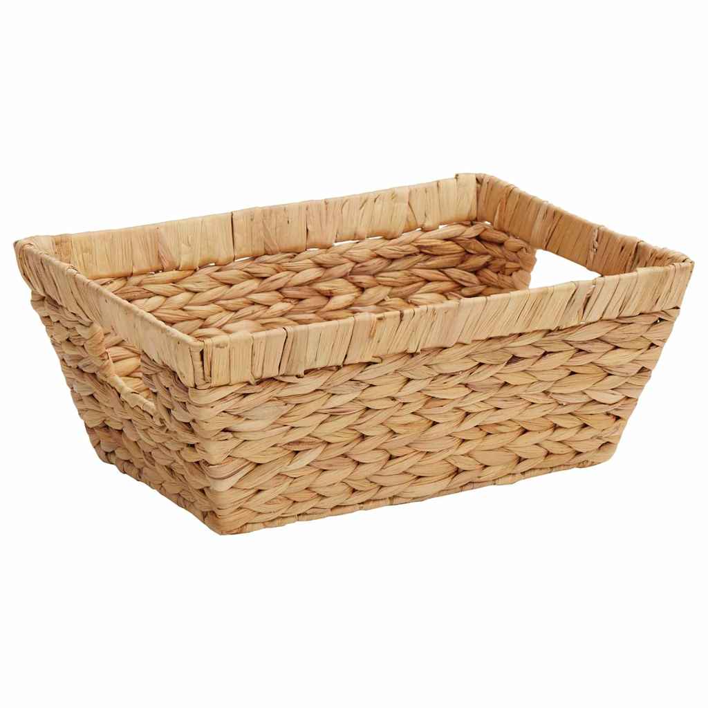 Oppbevaringskurver 2 pcs Naturlig 38 x 28 x 15 cm Vannhyasint