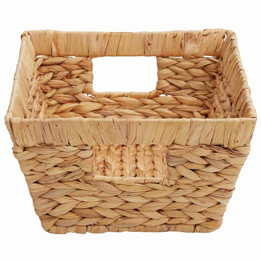 Oppbevaringskurver 2 pcs Naturlig 38 x 28 x 15 cm Vannhyasint