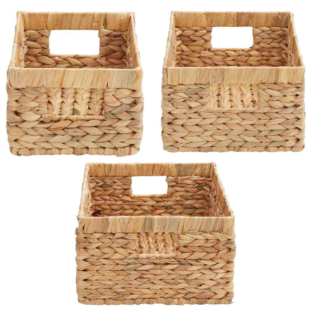 Oppbevaringskurver 3 pcs Naturlig Vannhyasint