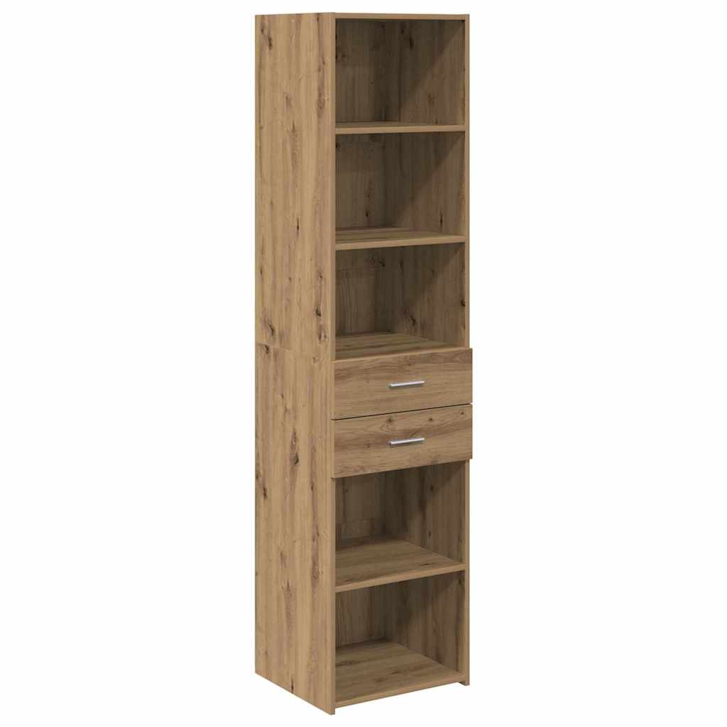 Høyskap med skuff Artisan Eik 45 x 42,5 x 185 cm Konstruert tre