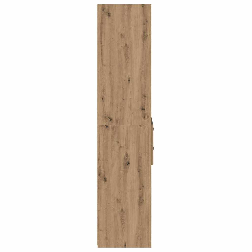 Høyskap med skuff Artisan Eik 45 x 42,5 x 185 cm Konstruert tre