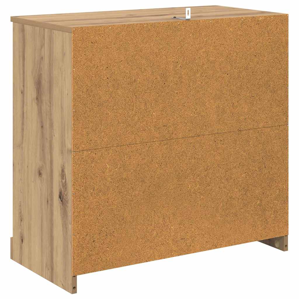 Skap 2 pcs Artisan Eik 70 x 35,5 x 67,5 cm Konstruert tre