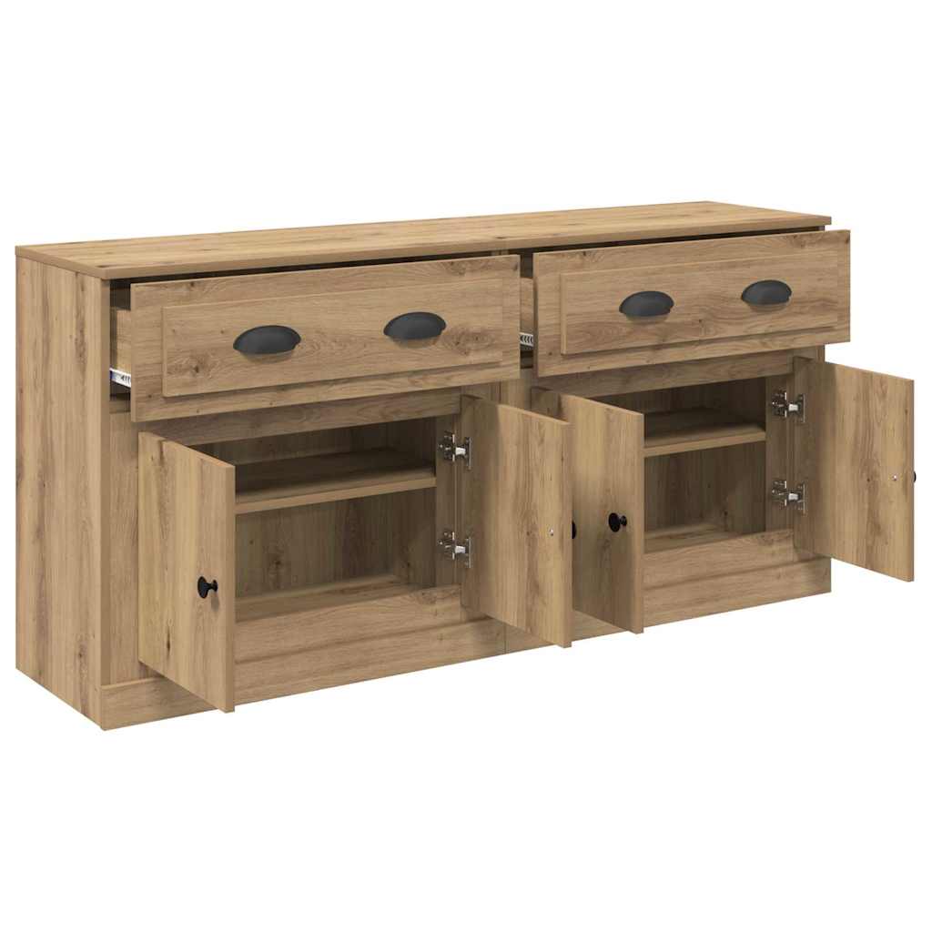 Skap 2 pcs Artisan Eik 70 x 35,5 x 67,5 cm Konstruert tre