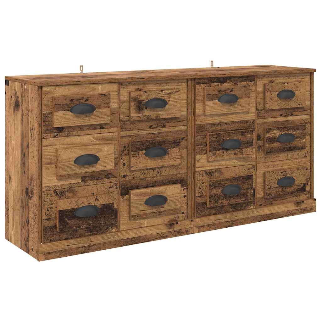 Skap 2 stk. Gamle tre 70 x 35,5 x 67,5 cm Konstruert tre