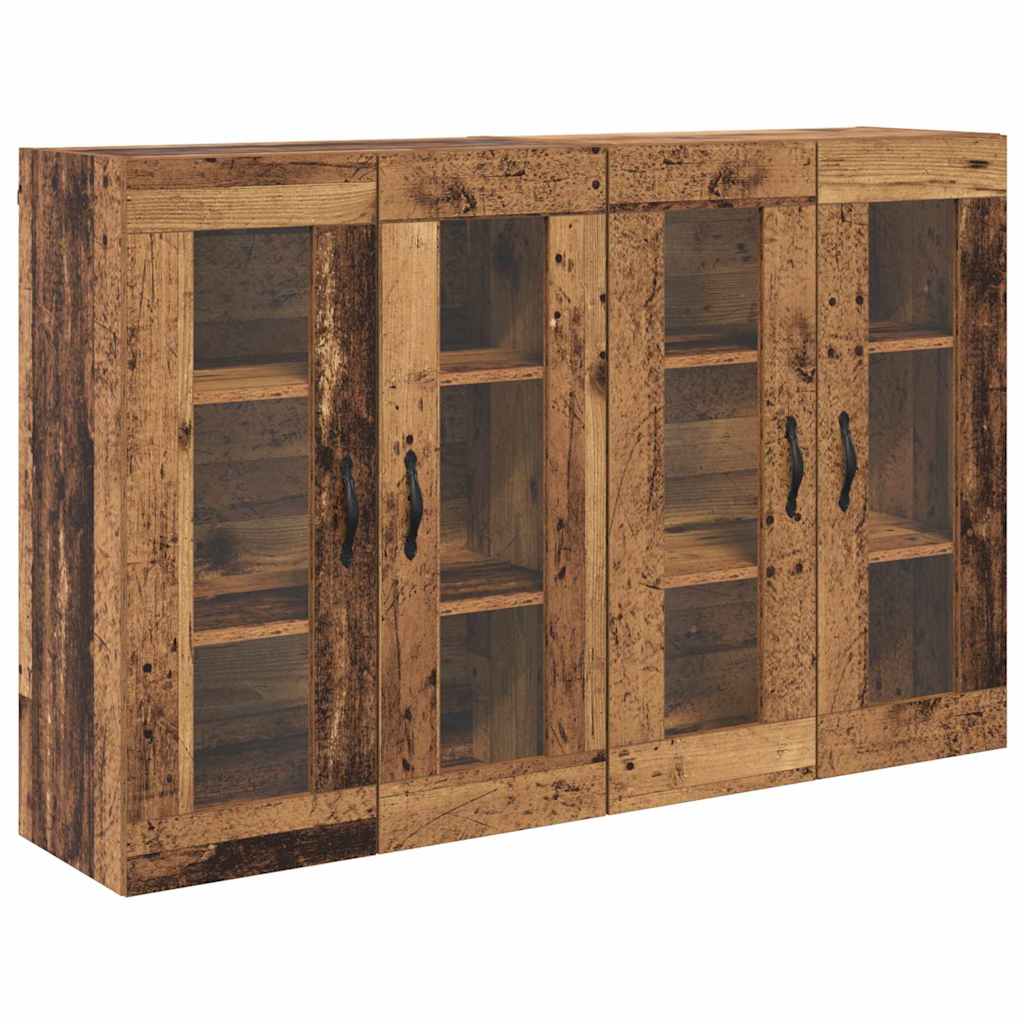 Vegghotell 2 pcs Gamle tre 69,5 x 34 x 90 cm Konstruert tre