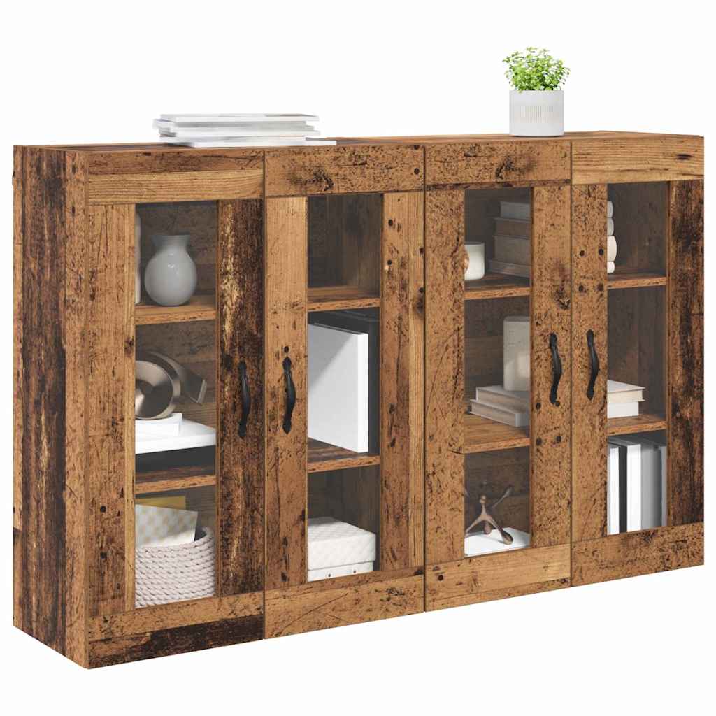 Vegghotell 2 pcs Gamle tre 69,5 x 34 x 90 cm Konstruert tre
