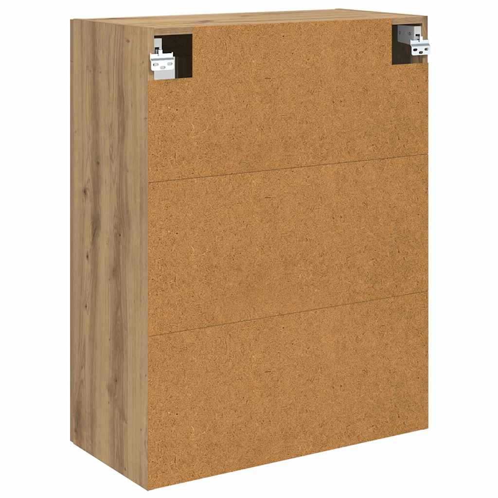 Vegghotell 2 pcs Artisan Eik 69,5 x 34 x 90 cm Konstruert tre