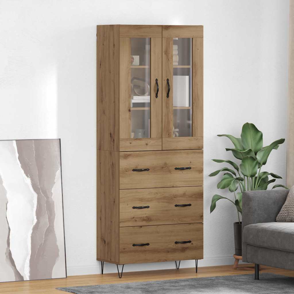 Høyskap Artisan Eik 69,5 x 34 x 90 cm Konstruert tre