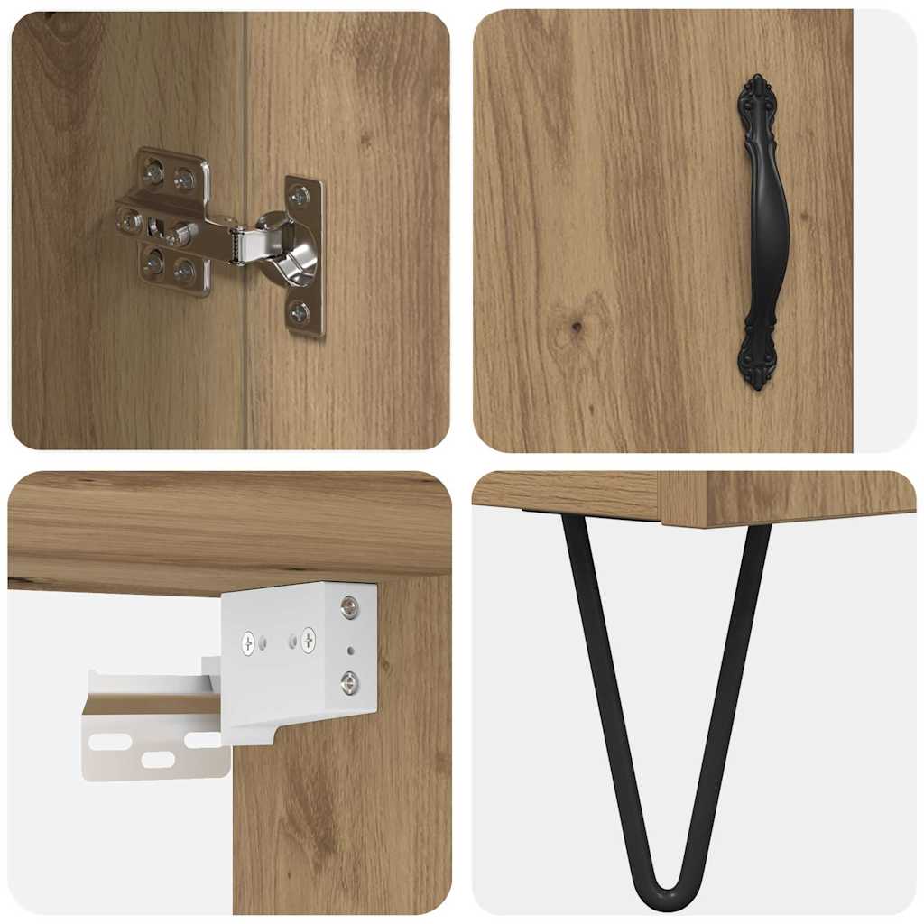 Høyskap Artisan Eik 34,5 x 34 x 90 cm Konstruert tre
