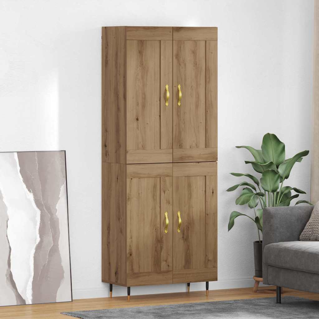 Høyskap Artisan Eik 69,5 x 34 x 90 cm Konstruert tre