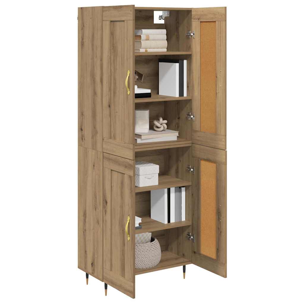 Høyskap Artisan Eik 69,5 x 34 x 90 cm Konstruert tre