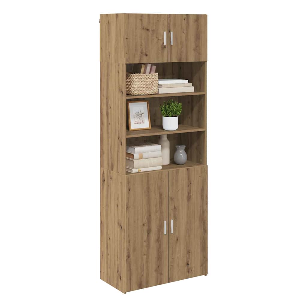 Oppbevaringsskap Artisan Eik 80 x 42,5 x 225 cm Konstruert tre vidaXL