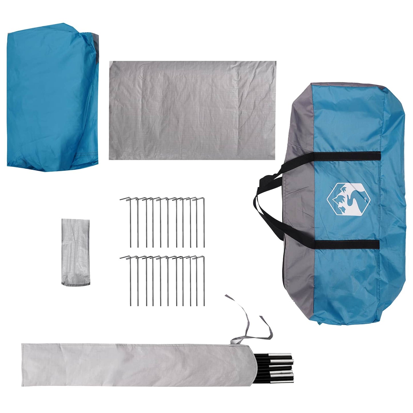 Tunneltelt Blå 520 x 260 x 175 cm 185T Polyester med PU Belegg