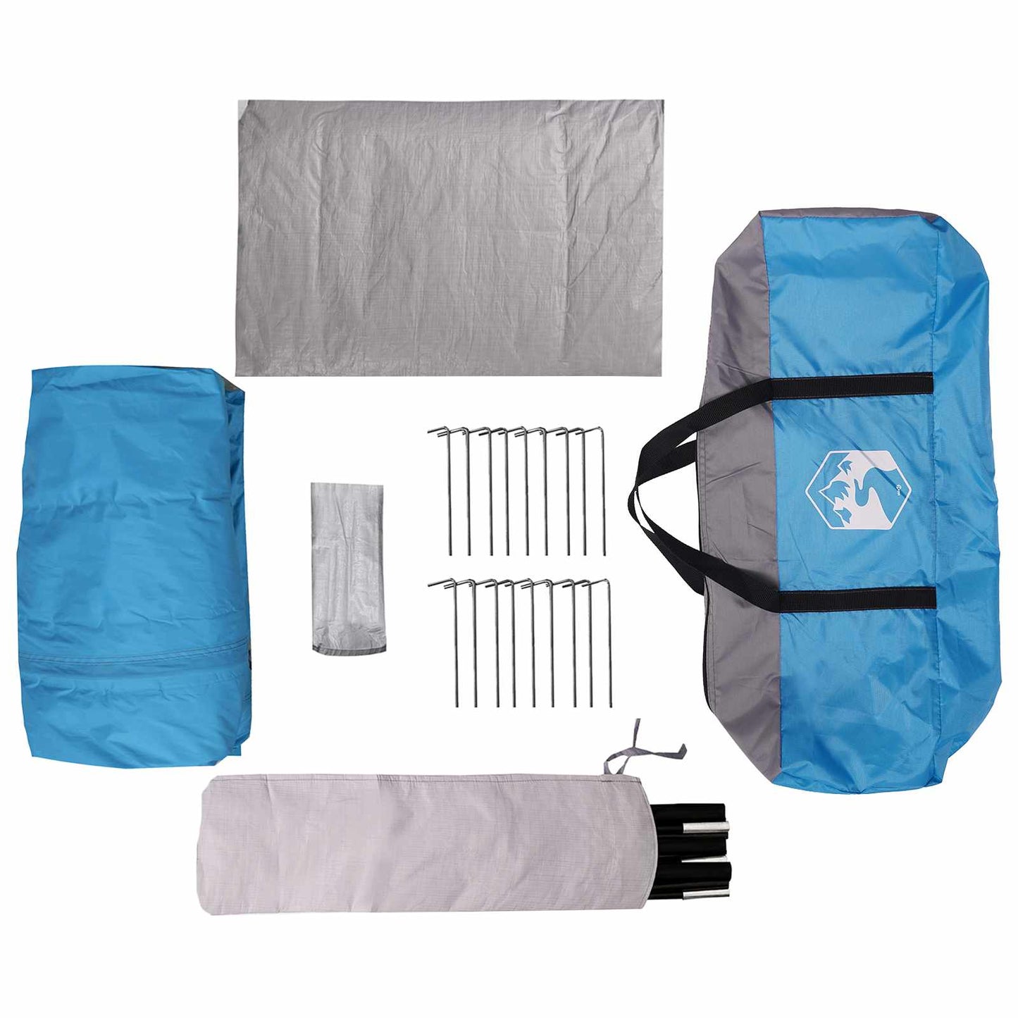 Tunneltelt Blå 475 x 220 x 192 cm 185T Polyester med PU Belegg