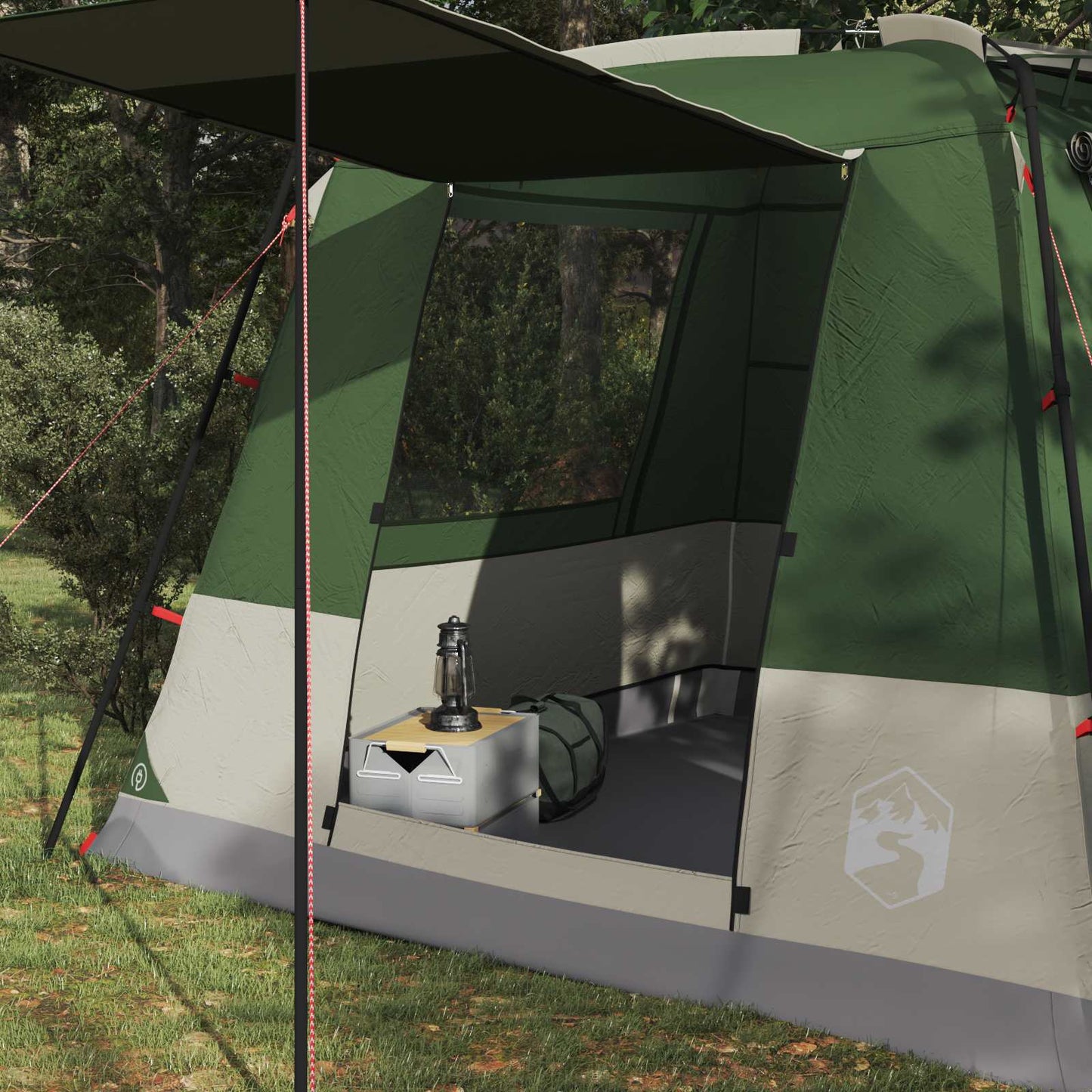 Partytelt Grønn 10 personer 185T Polyester med PU Belegg