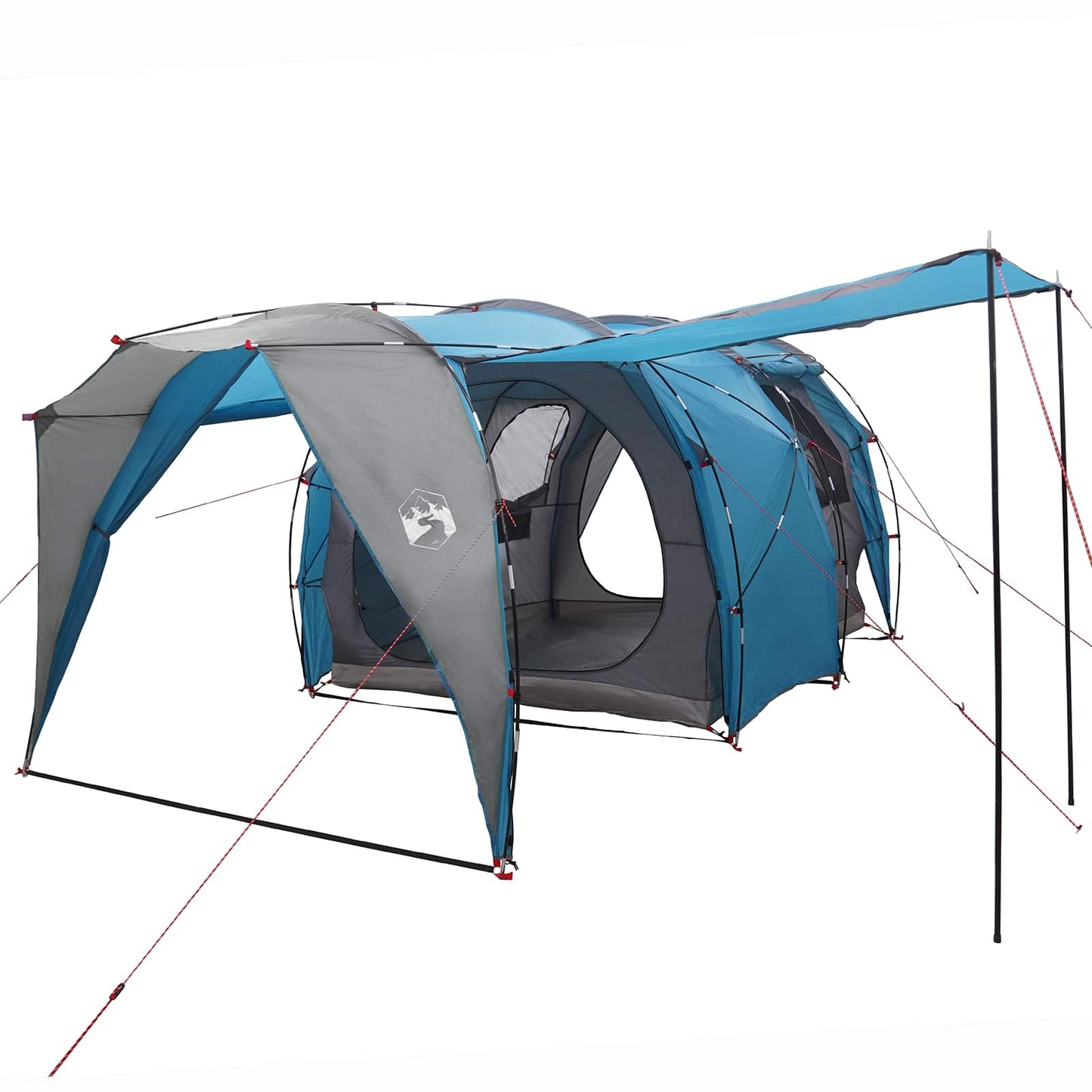 Tunneltelt Blå 382 x 262 x 214 cm 185T Polyester med PU Belegg