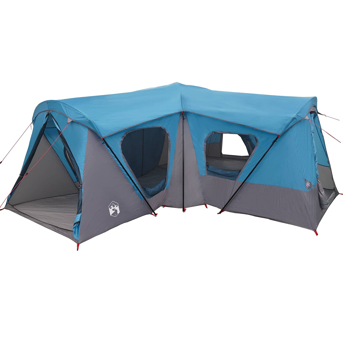 Familietelt Blå 610 x 610 x 210 cm 185T Polyester med PU Belegg