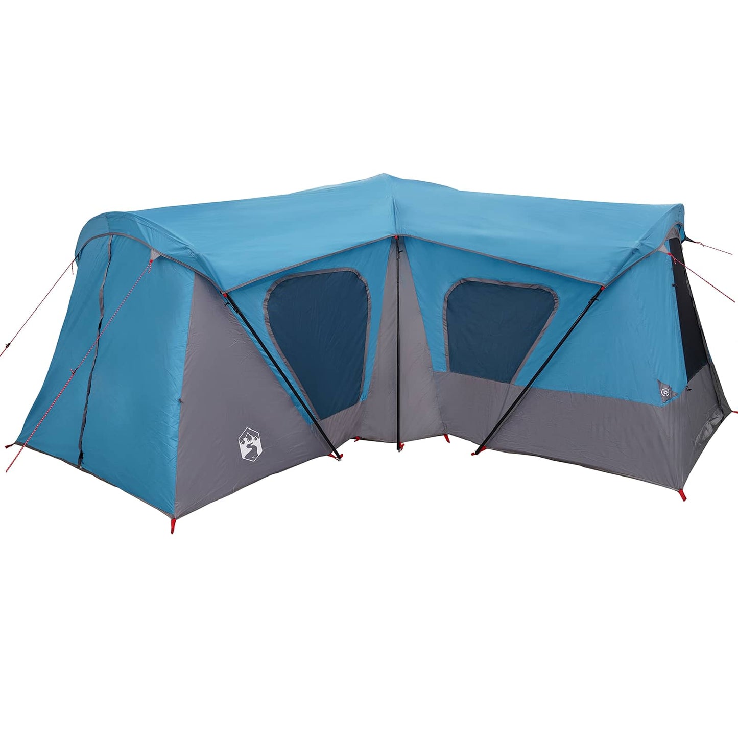 Familietelt Blå 610 x 610 x 210 cm 185T Polyester med PU Belegg