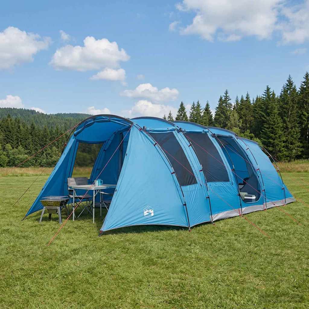 Tunneltelt Blå 675 x 392 x 210 cm 185T Polyester med PU Belegg