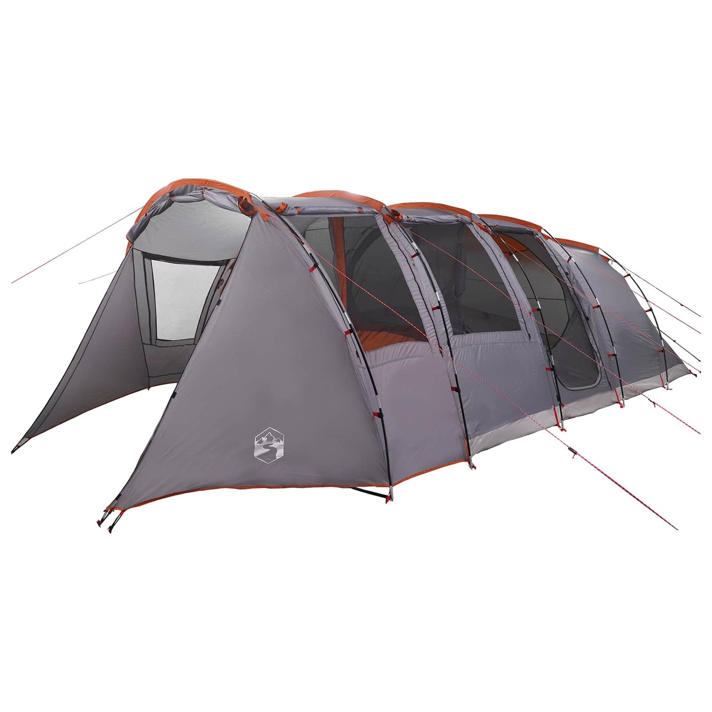Tunneltelt Grå og Oransje 675 x 392 x 210 cm