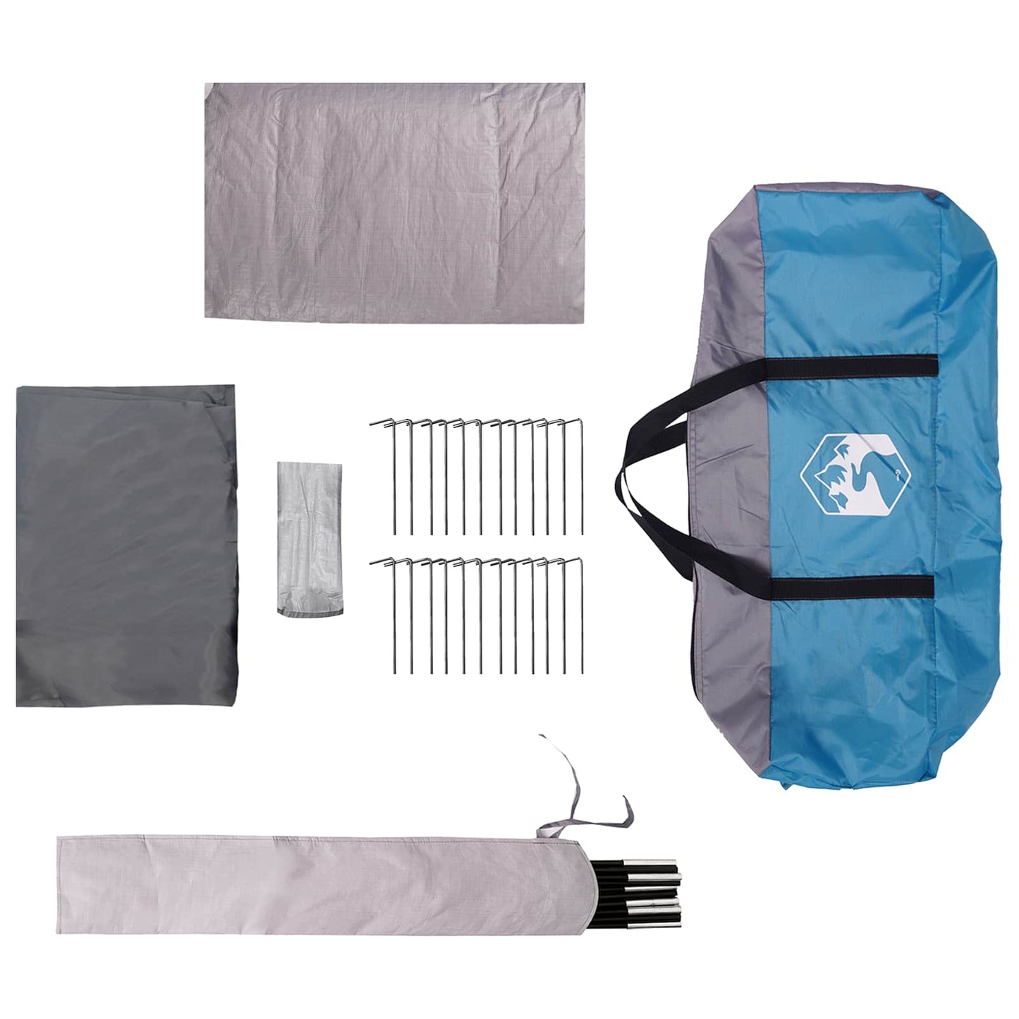 Tunneltelt Blå 505 x 330 x 204 cm 185T Polyester med PU Belegg