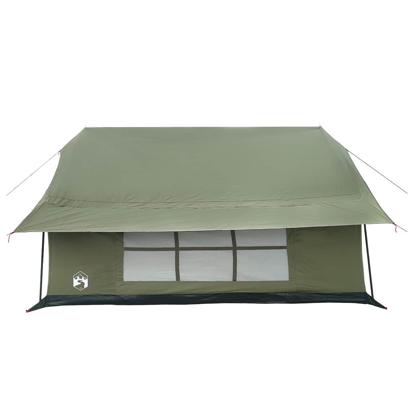 Hyttetelt Army grønn 340 x 246 x 210 cm Syntetisk bomull