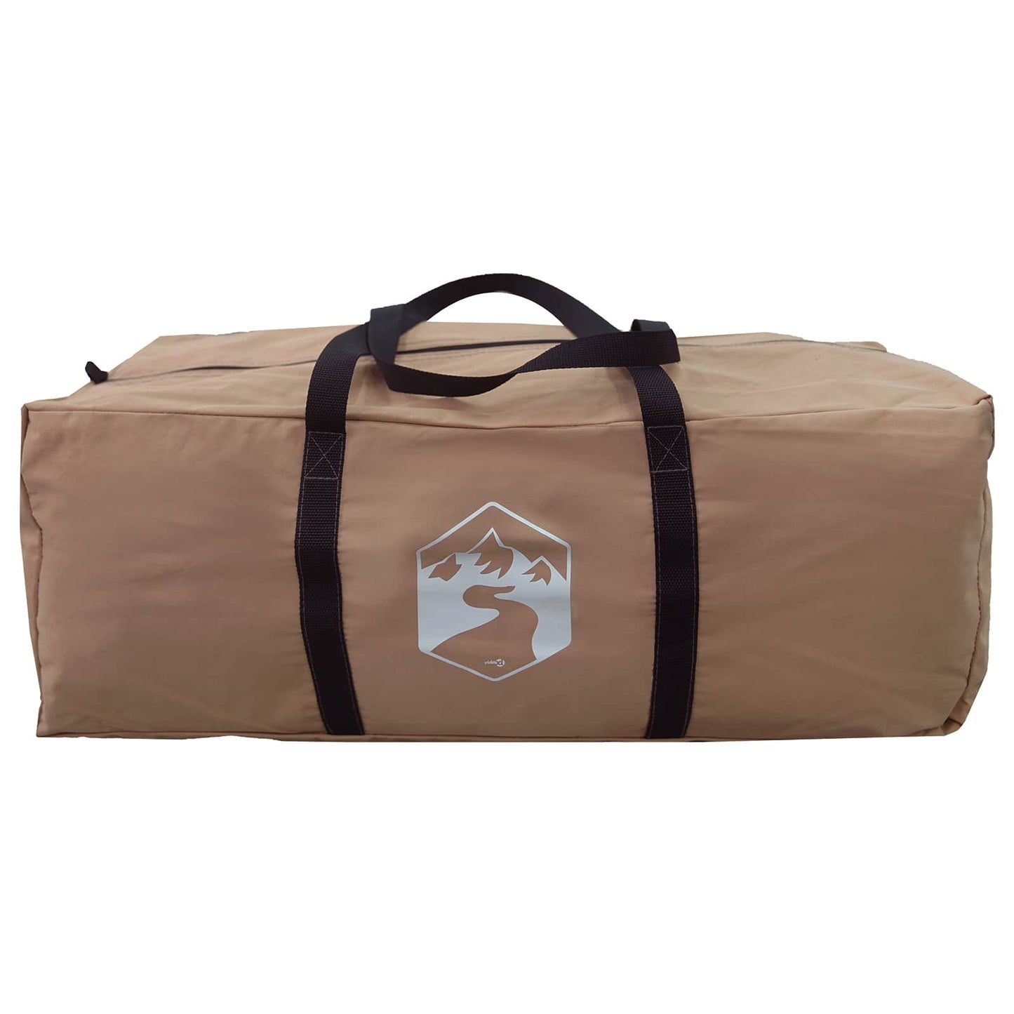 Hyttetelt Brun 340 x 246 x 210 cm Syntetisk bomull