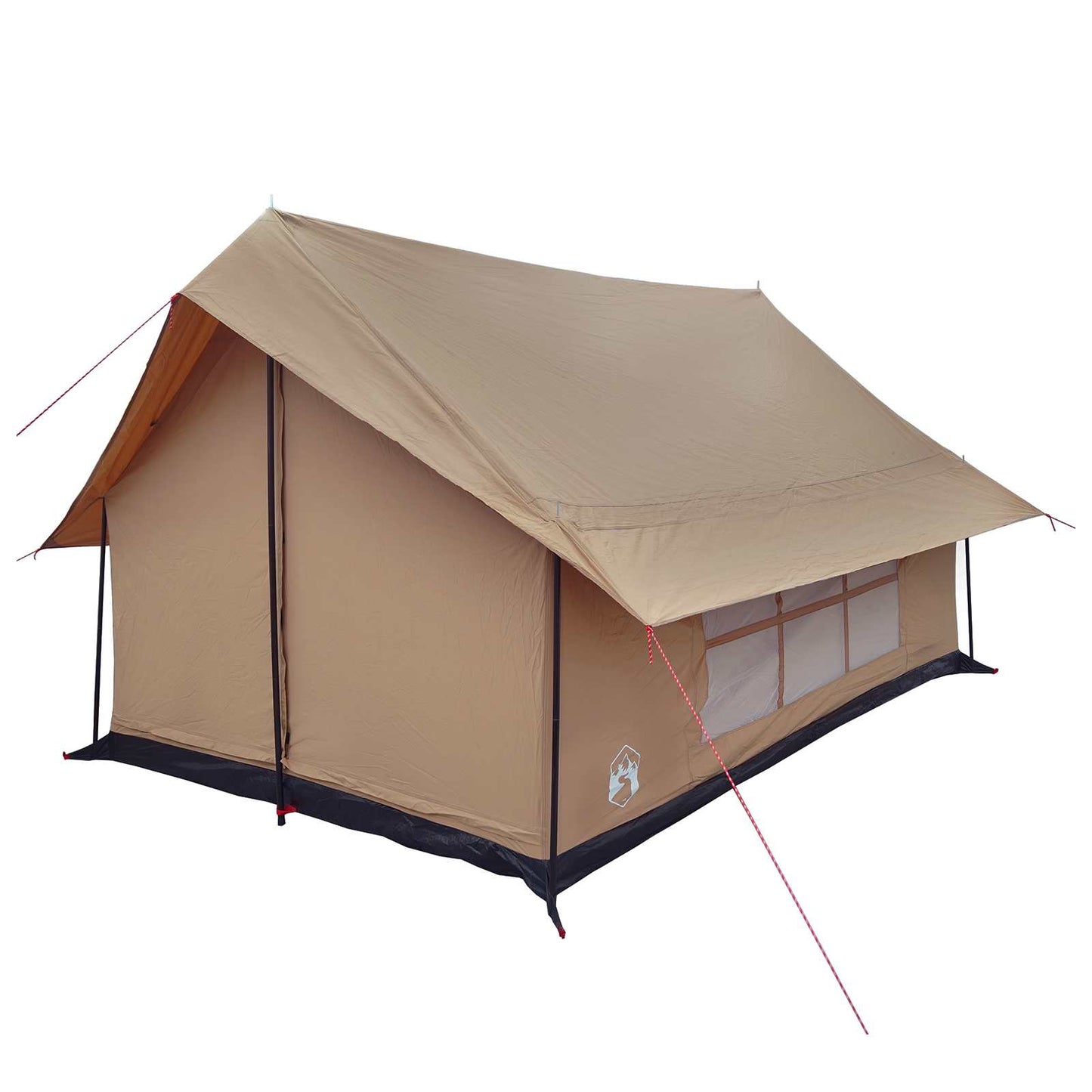 Hyttetelt Brun 340 x 246 x 210 cm Syntetisk bomull