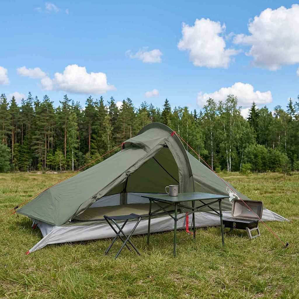 Ryggsekk Telt Olivengrønn 4 personer