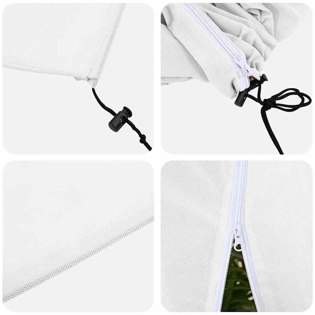 Frostbeskyttelse Plantefleece Dekker 5 pcs Hvit 1,55 x 1,55 m