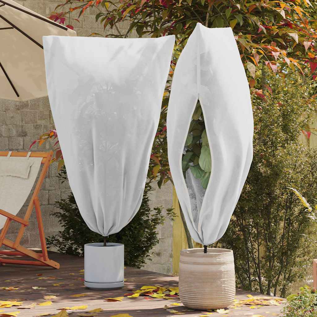 Frostbeskyttelse Plantefleece Dekker 5 pcs Hvit 1,55 x 1,55 m