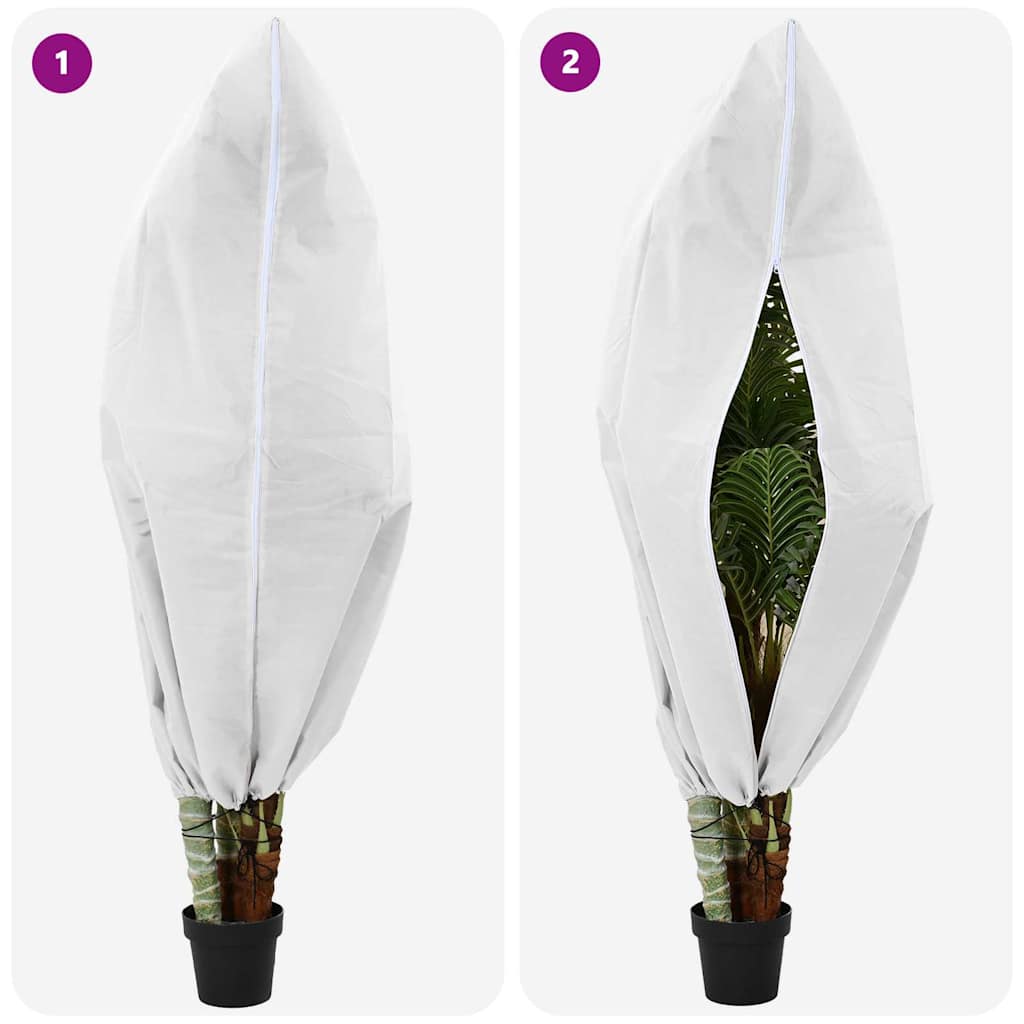 Frostbeskyttelse Plantefleece Dekker 5 pcs Hvit 1,55 x 1,55 m