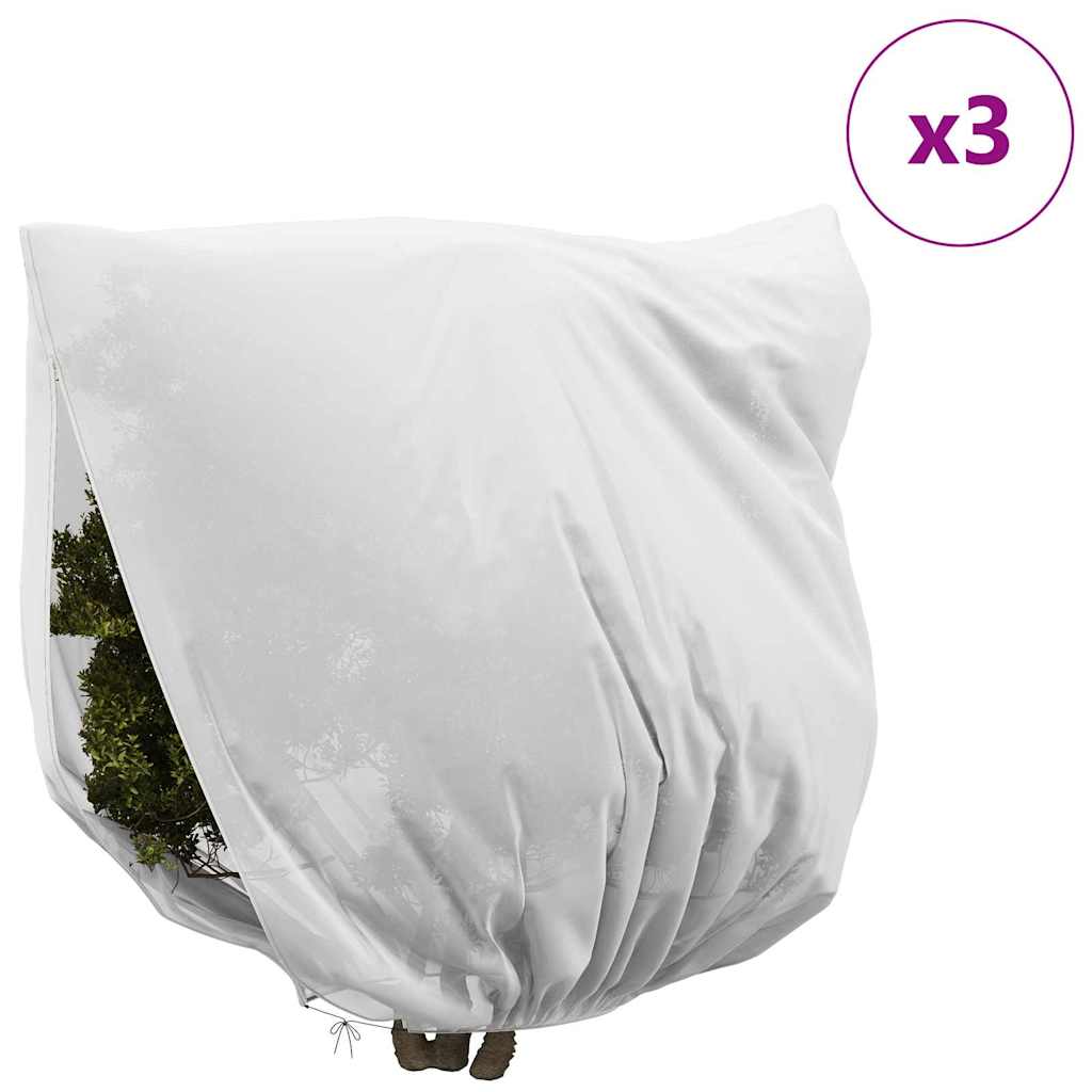 Frostbeskyttelse Plantefleece Dekker 3 pcs Hvit 2,5 x 3,14 m