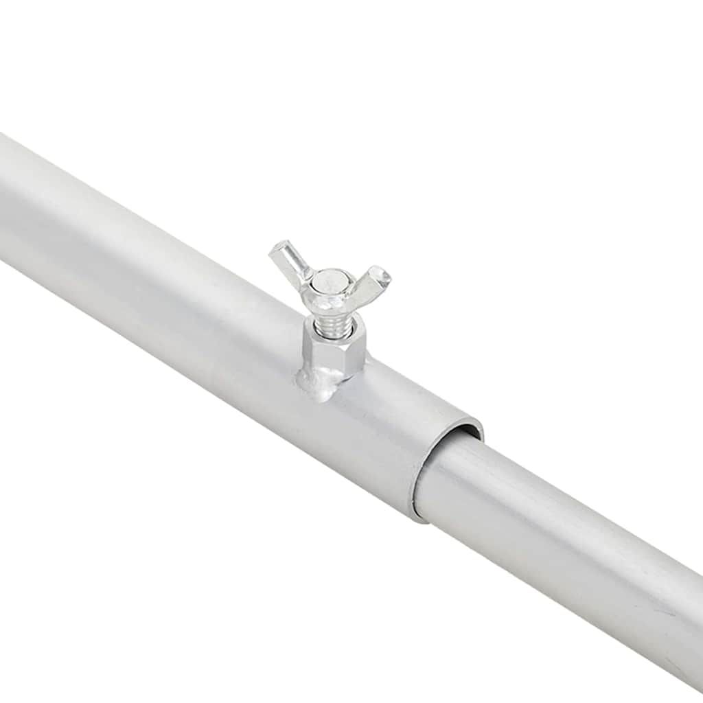 Presenningbeslag for tilhengere 2 pcs sølv 100-145 cm Aluminium