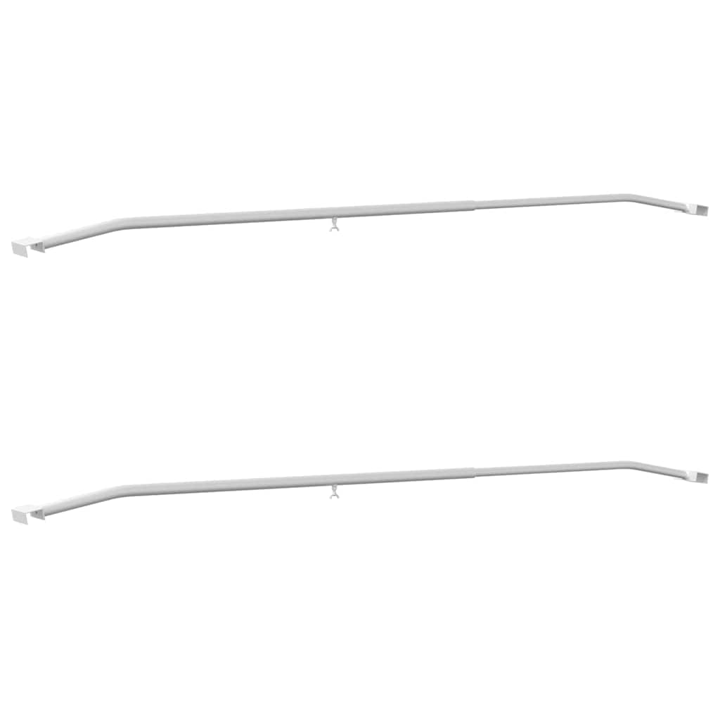 Presenningbeslag for tilhengere 2 pcs sølv 130-210 cm Aluminium