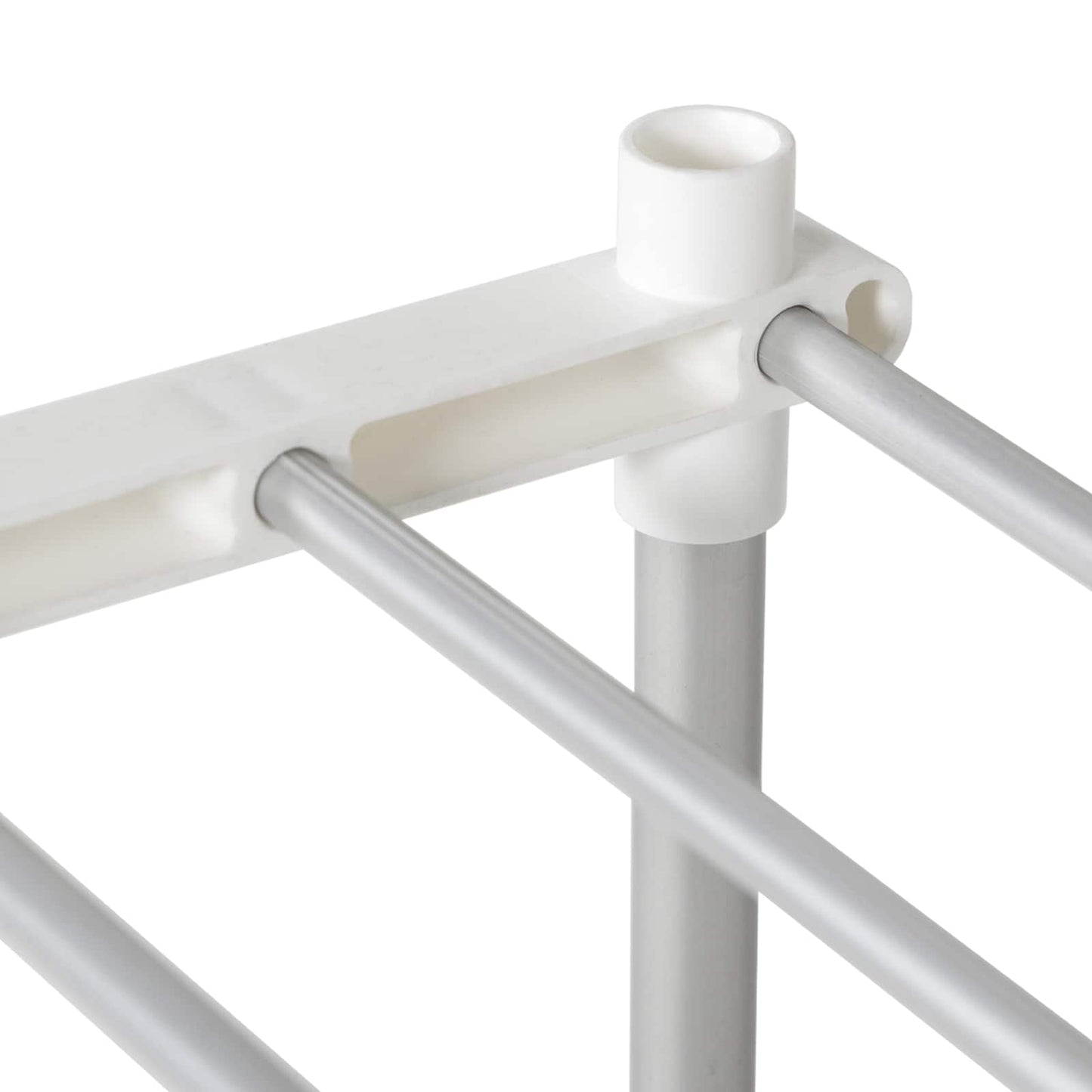 Tubular Shelf med lagring Hvit 42,5 x 27 x 91,5 cm Aluminium