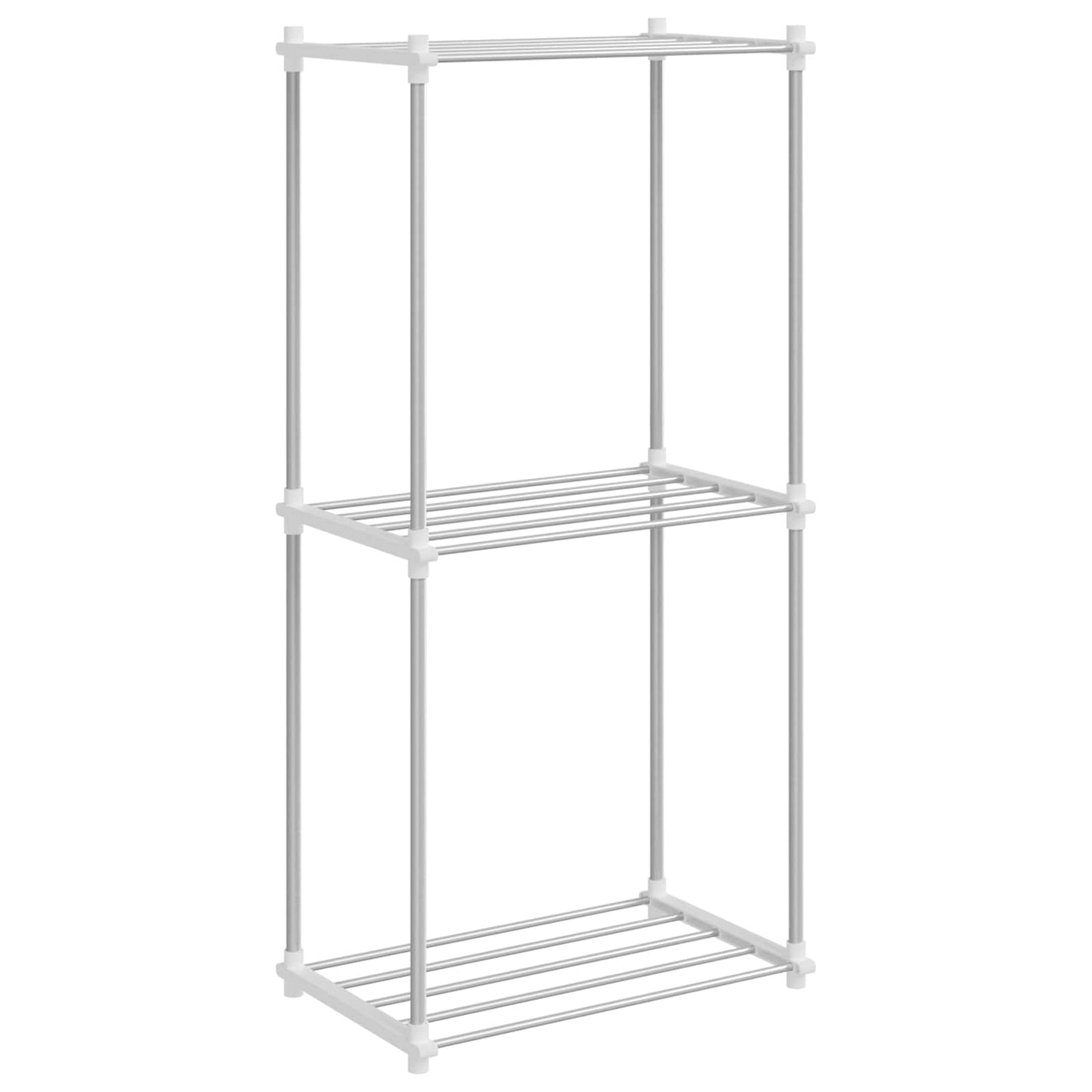 Tubular Shelf med lagring Hvit 42,5 x 27 x 91,5 cm Aluminium