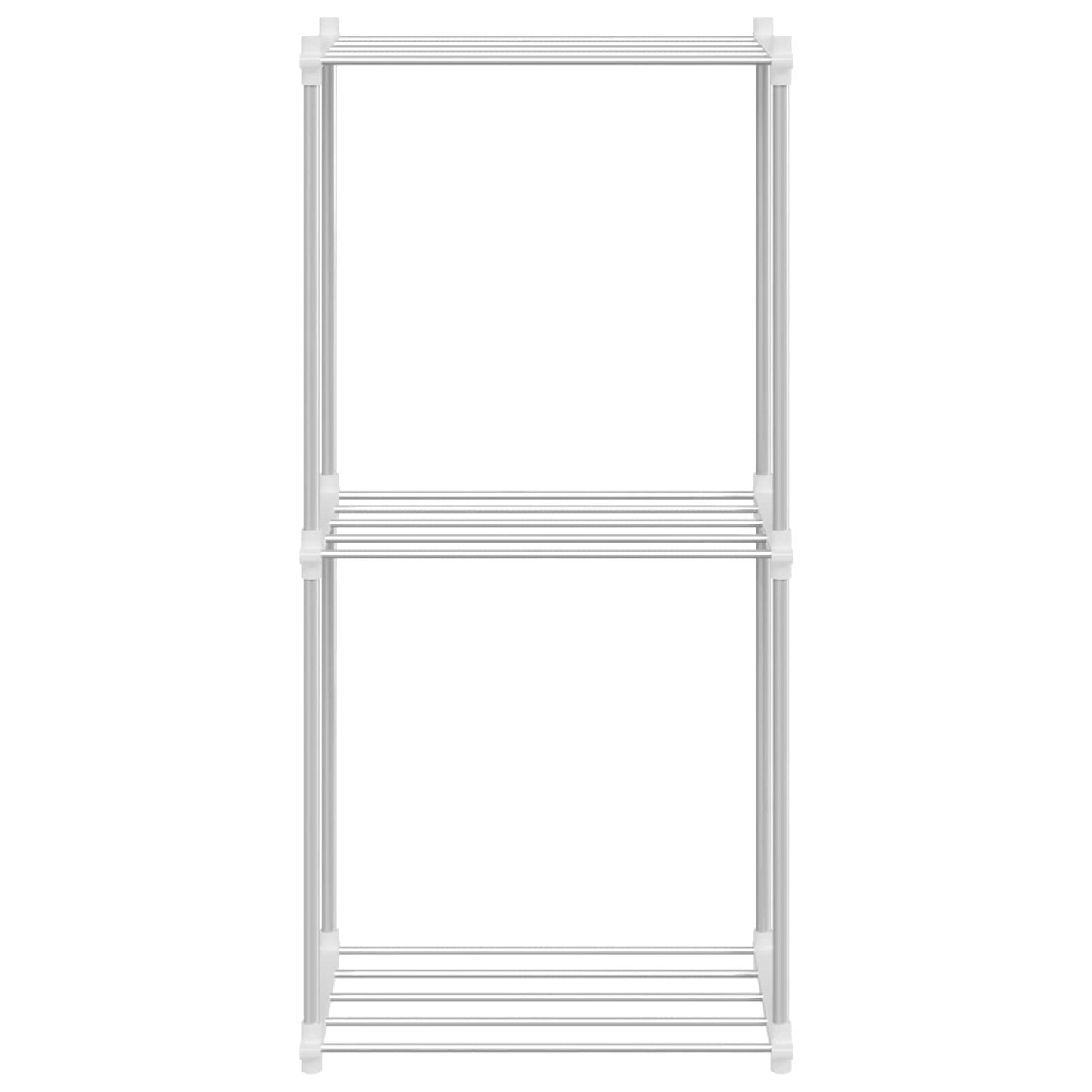Tubular Shelf med lagring Hvit 42,5 x 27 x 91,5 cm Aluminium
