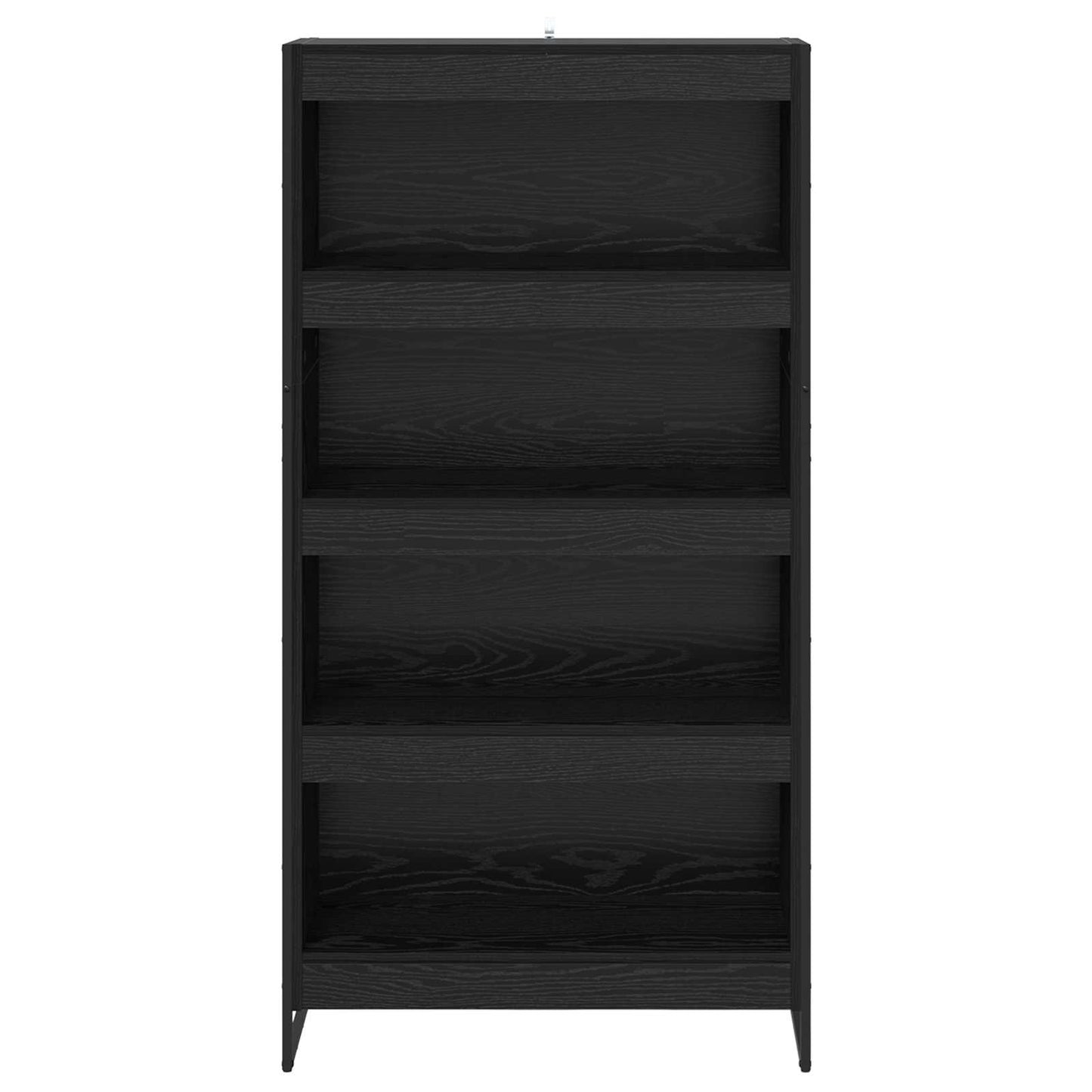Bokskap 80 x 30 x 155 cm Konstruert tre Svart Eik