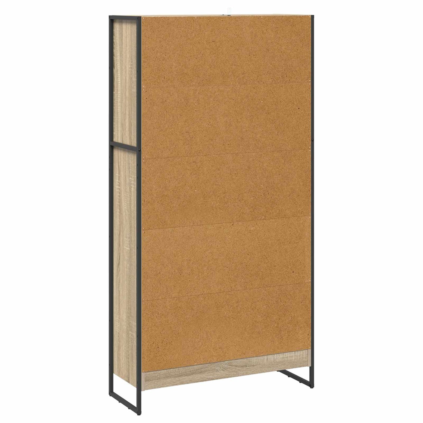Bokskap 80 x 30 x 155 cm Konstruert tre Sonoma