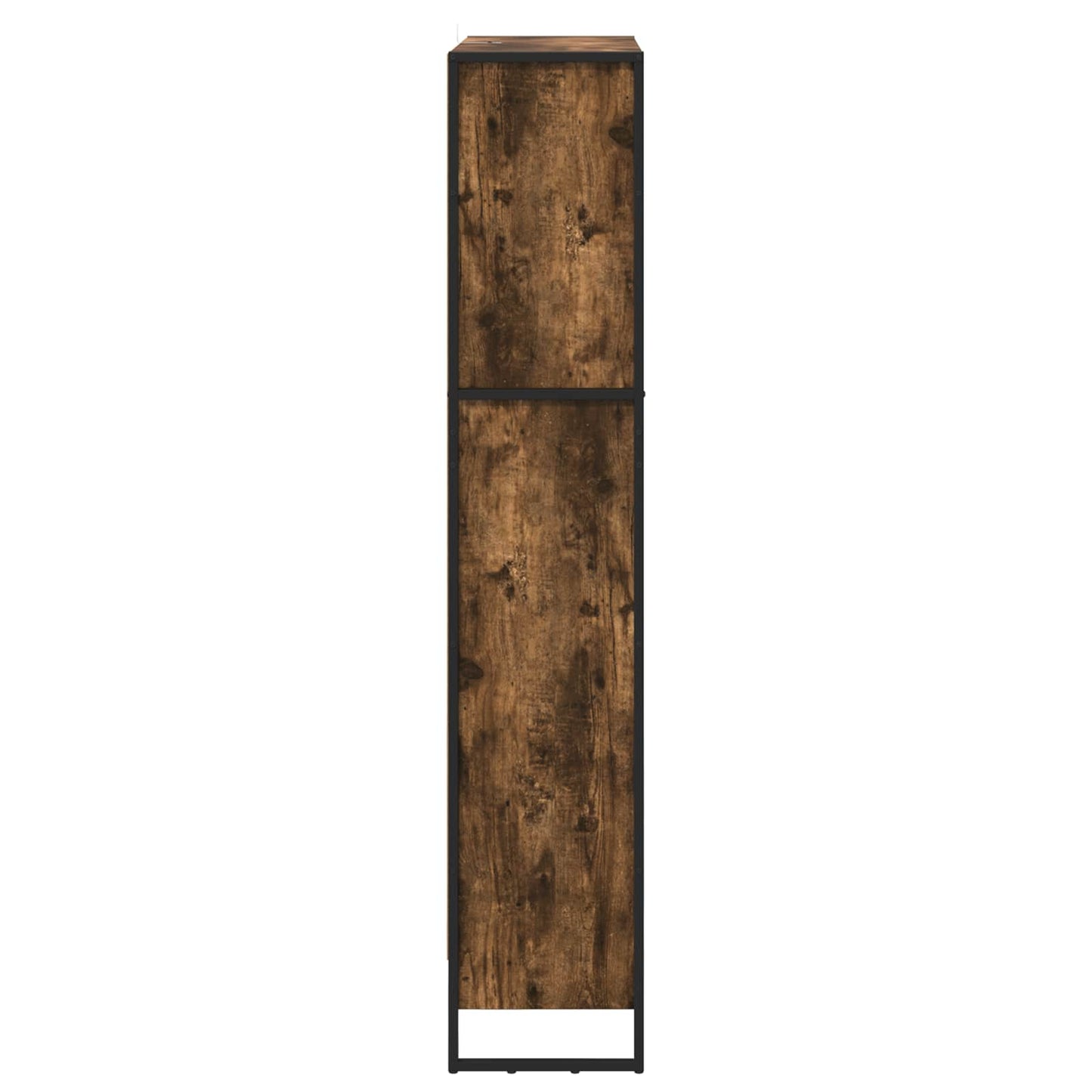 Bokskap 80 x 30 x 155 cm Konstruert tre Røyk Eik