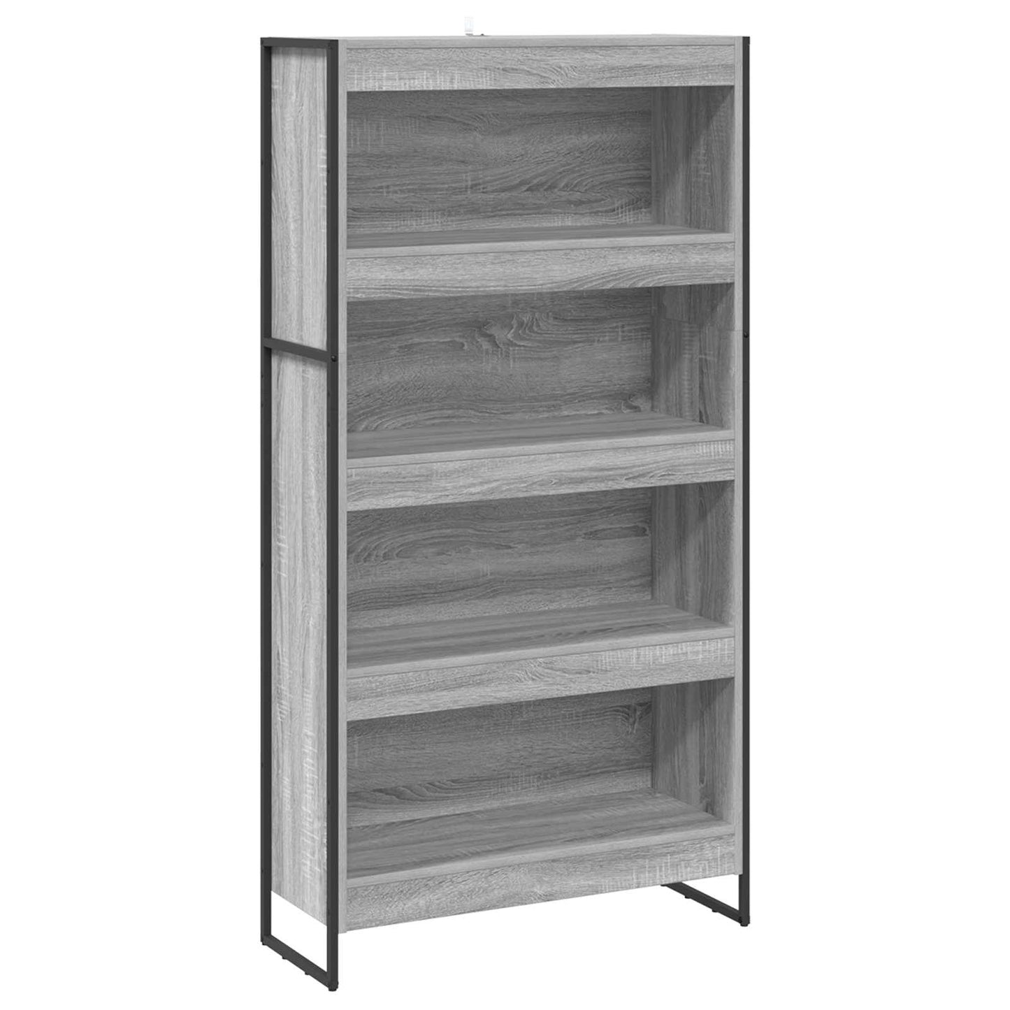 Bokskap 80 x 30 x 155 cm Konstruert tre Grå Sonoma
