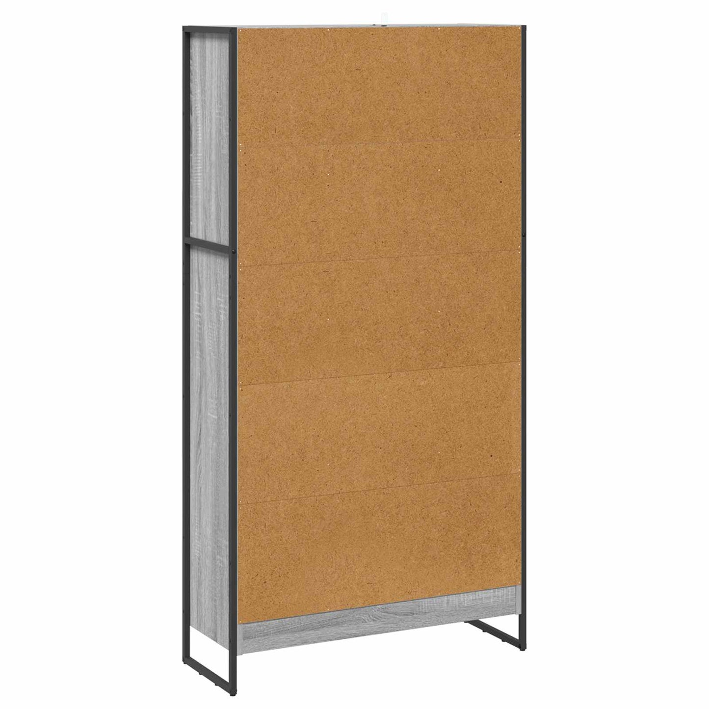 Bokskap 80 x 30 x 155 cm Konstruert tre Grå Sonoma
