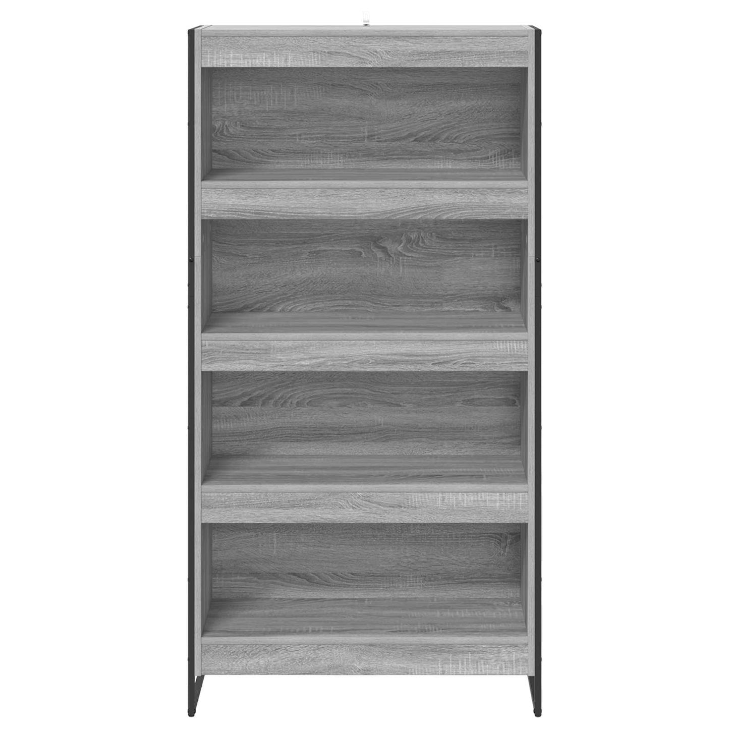 Bokskap 80 x 30 x 155 cm Konstruert tre Grå Sonoma