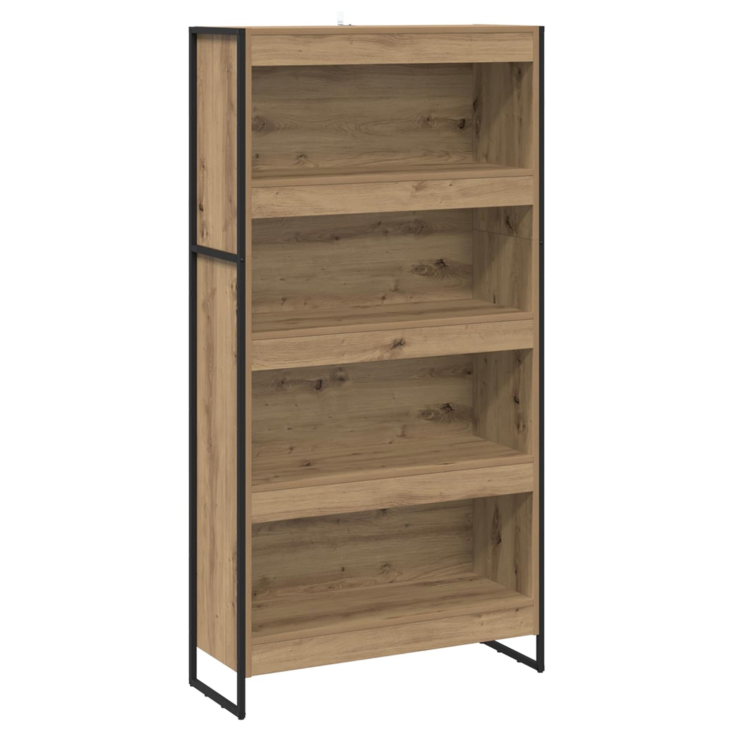 Bokskap 80 x 30 x 155 cm Konstruert tre Kunstnerisk Eik